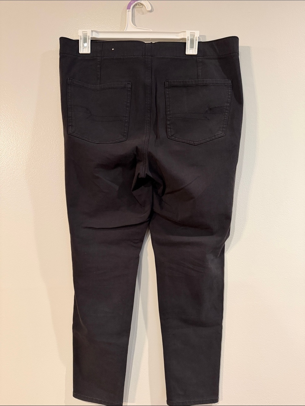 American Eagle Outfitters Black Lace-Up Skinny Pants - Picture 3 of 4